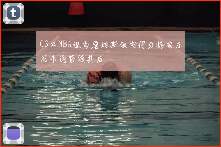 03年NBA选秀詹姆斯领衔得分榜安东尼韦德紧随其后