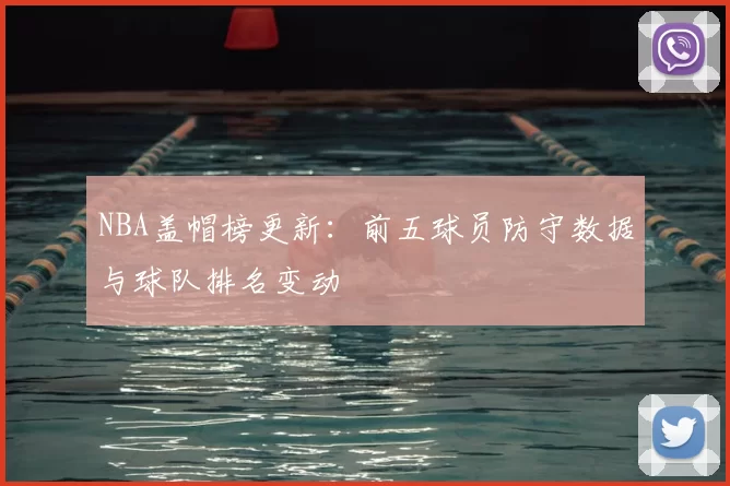 NBA盖帽榜更新：前五球员防守数据与球队排名变动