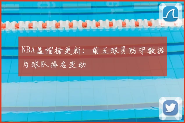 NBA盖帽榜更新：前五球员防守数据与球队排名变动