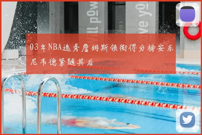 03年NBA选秀詹姆斯领衔得分榜安东尼韦德紧随其后